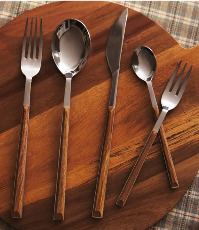Andus Wooden Handle Cutlery Set