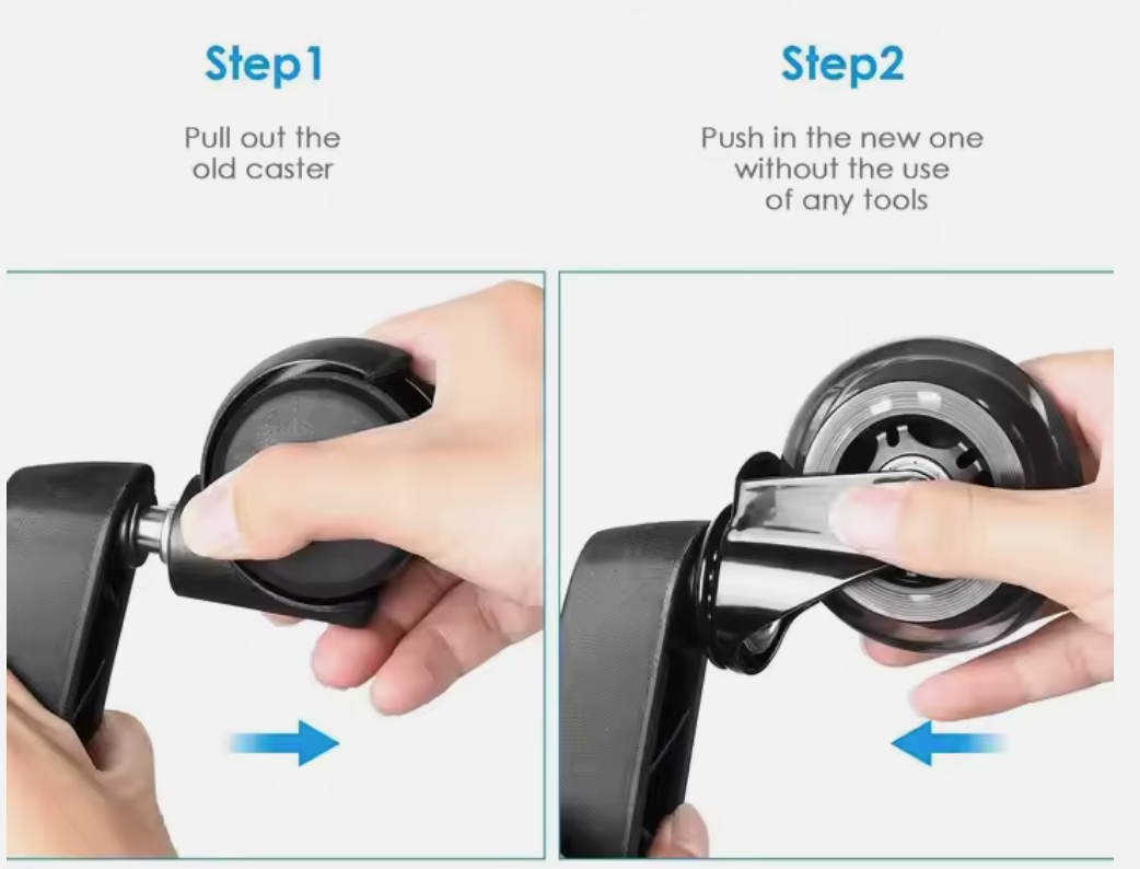 Andus Versatile 3-Inch Swivel Casters with Polyurethane Wheels for Furniture