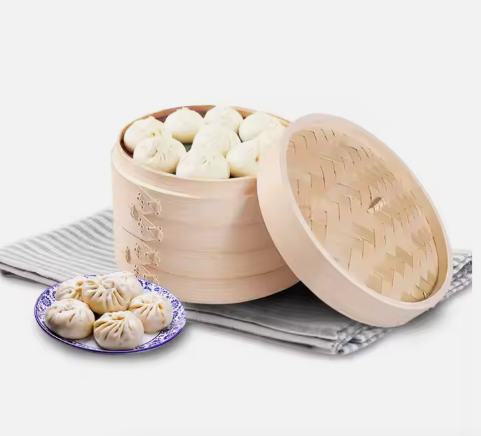 Andus Bamboo Steamer For Food Cooking