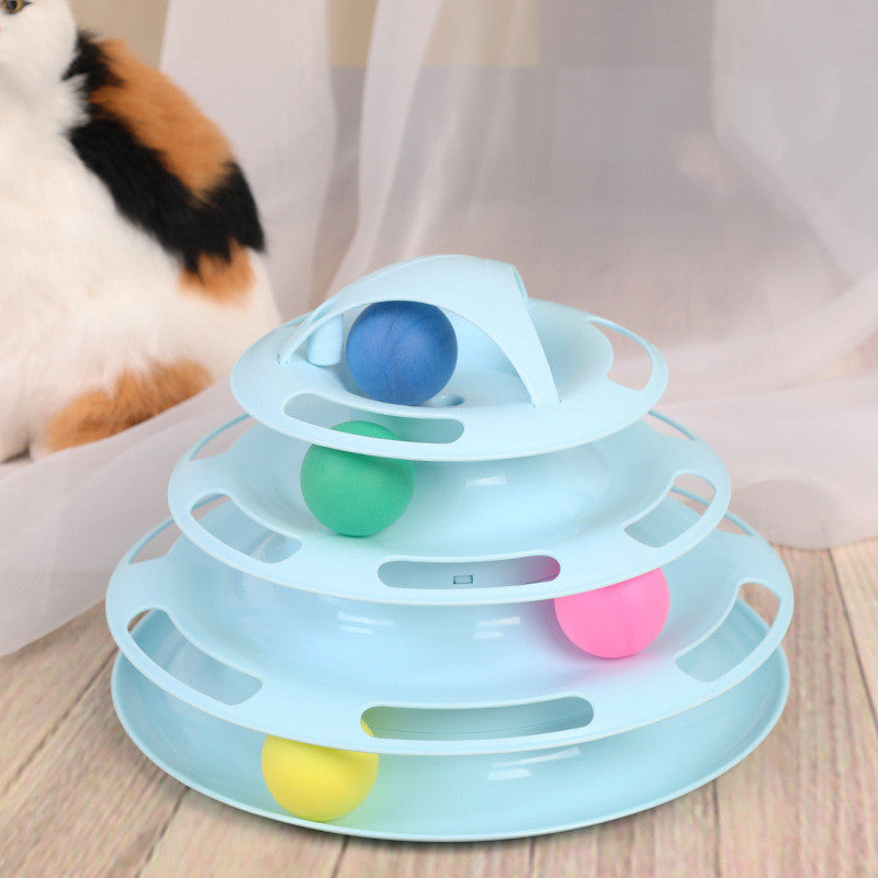 Pet Supplies Galore Interactive Cat Tower Track Toy