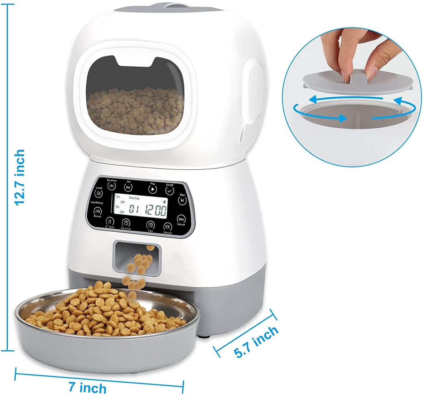 Pet Supplies Galore 3.5L Automatic Pet Feeder