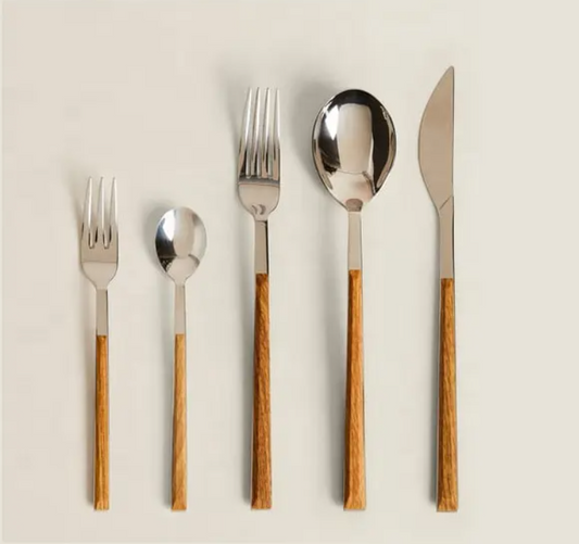 Andus Wooden Handle Cutlery Set