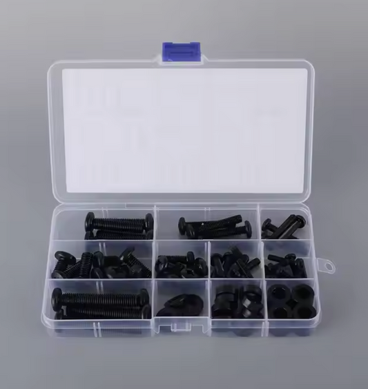 Andus Complete Steel Fastener Kit with Storage