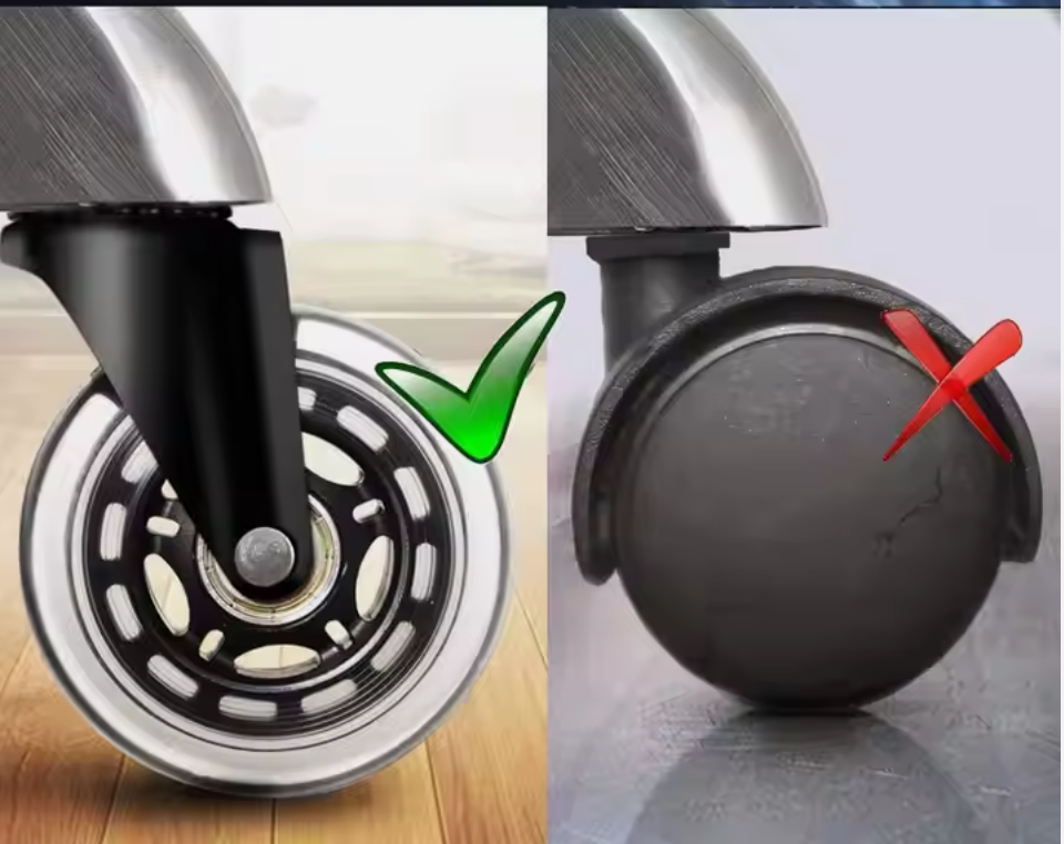 Andus Versatile 3-Inch Swivel Casters with Polyurethane Wheels for Furniture