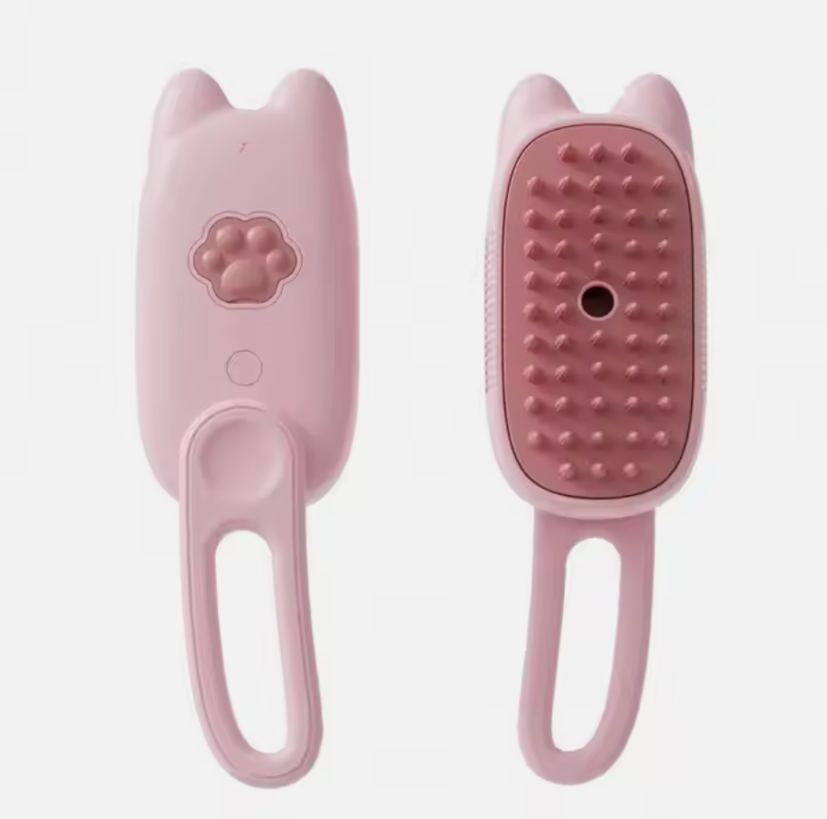 Andus 3-in-1 Cat Brush with Foldable Design and Steamy Function