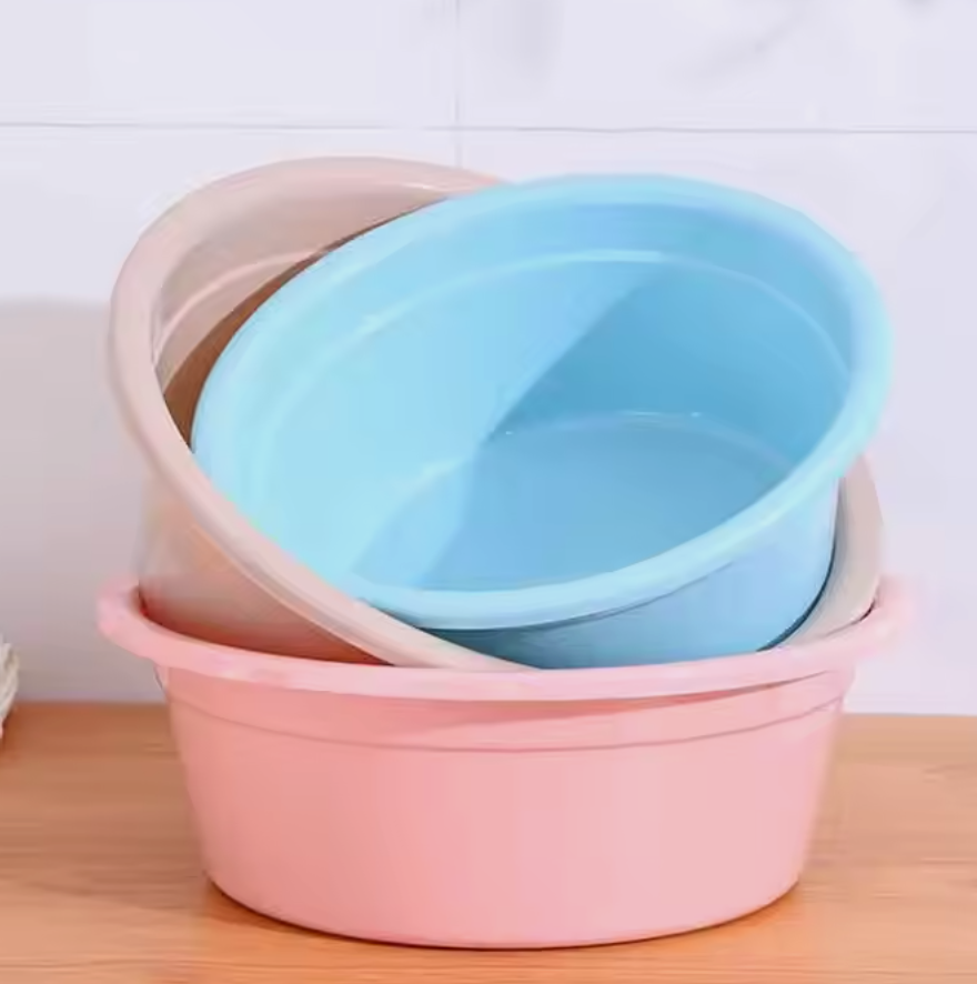 Andus Colorful Plastic Basin for Household Washing and Kitchen Tasks
