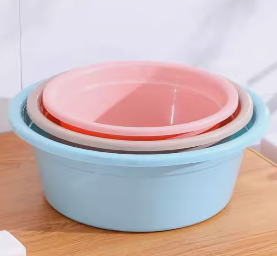Andus Colorful Plastic Basin for Household Washing and Kitchen Tasks
