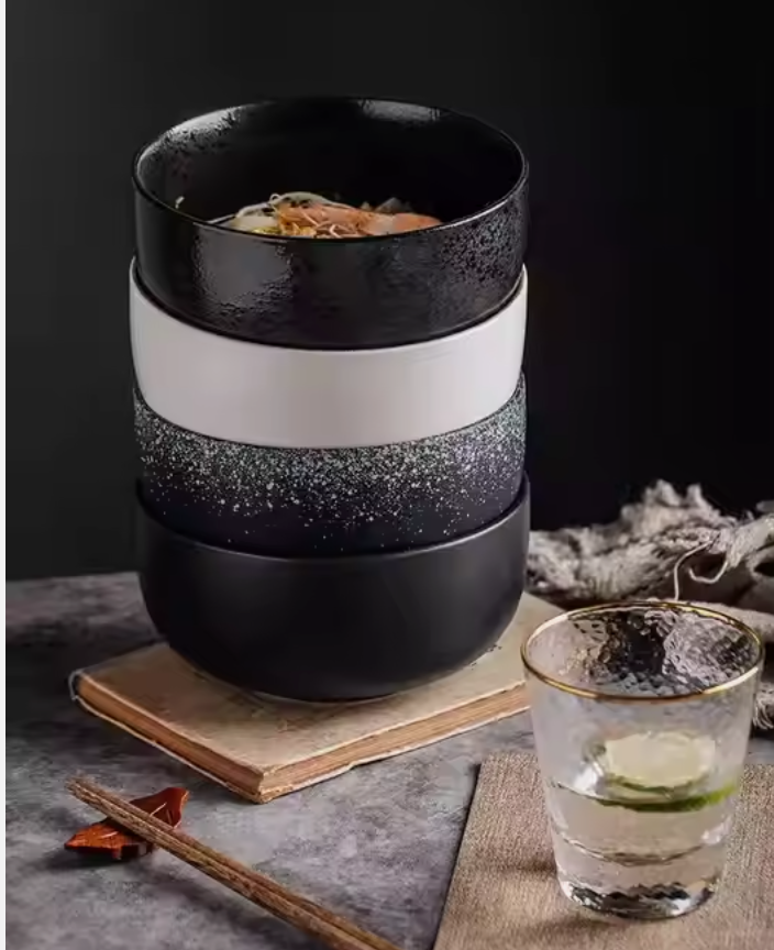 Andus Japanese Ceramic Ramen Bowl -Microwave & Dishwasher Safe
