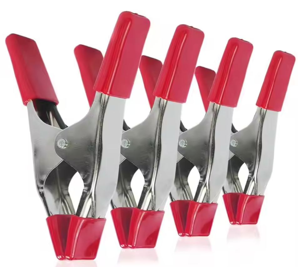 Andus Multi-Use Metal Spring Clamp with Rubber Ends