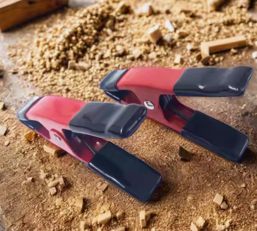 Andus Multi-Use Metal Spring Clamp with Rubber Ends