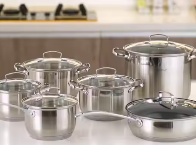 Andus Stainless Steel Cooking Pot Set – Premium Cookware Collection