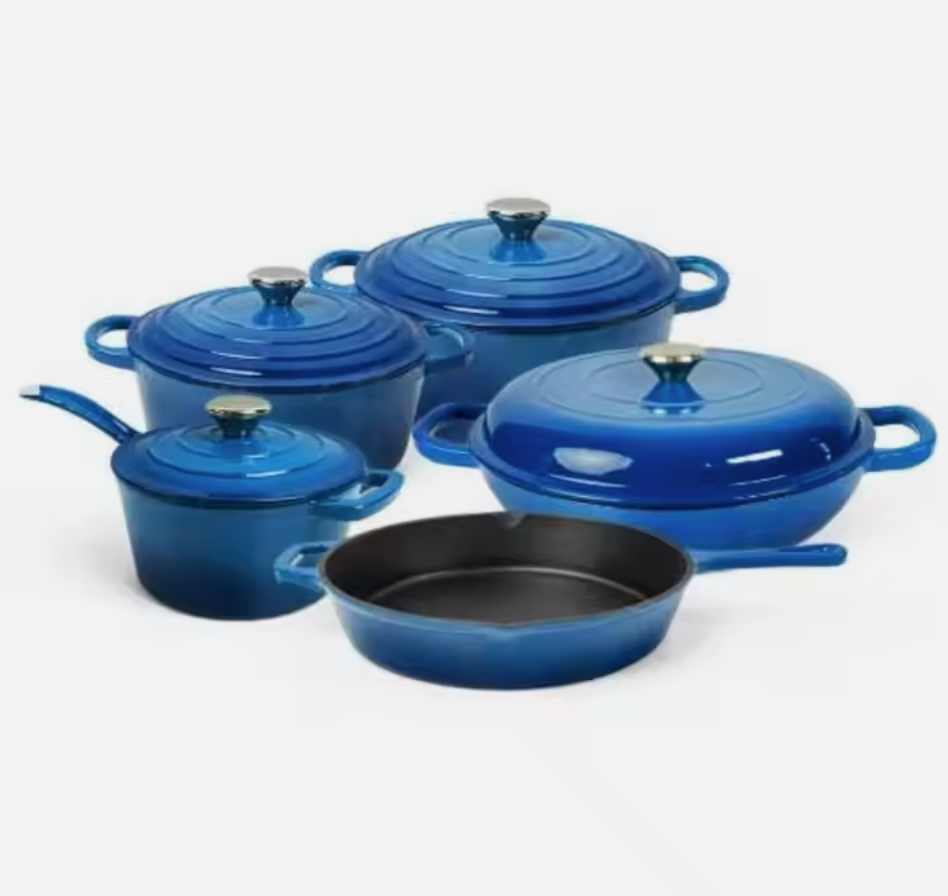 Andus Enameled Cast Iron Cookware Set