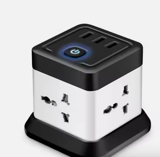Andus Smart Cube Power Strip with 3 USB Ports