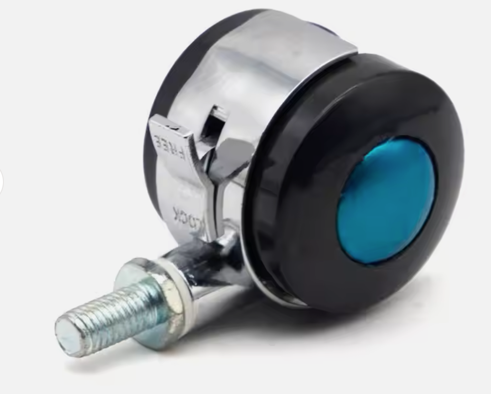 Andus 2-Inch Black Nylon Furniture Caster Wheels for Furniture with 30 Kg Loading Capacity