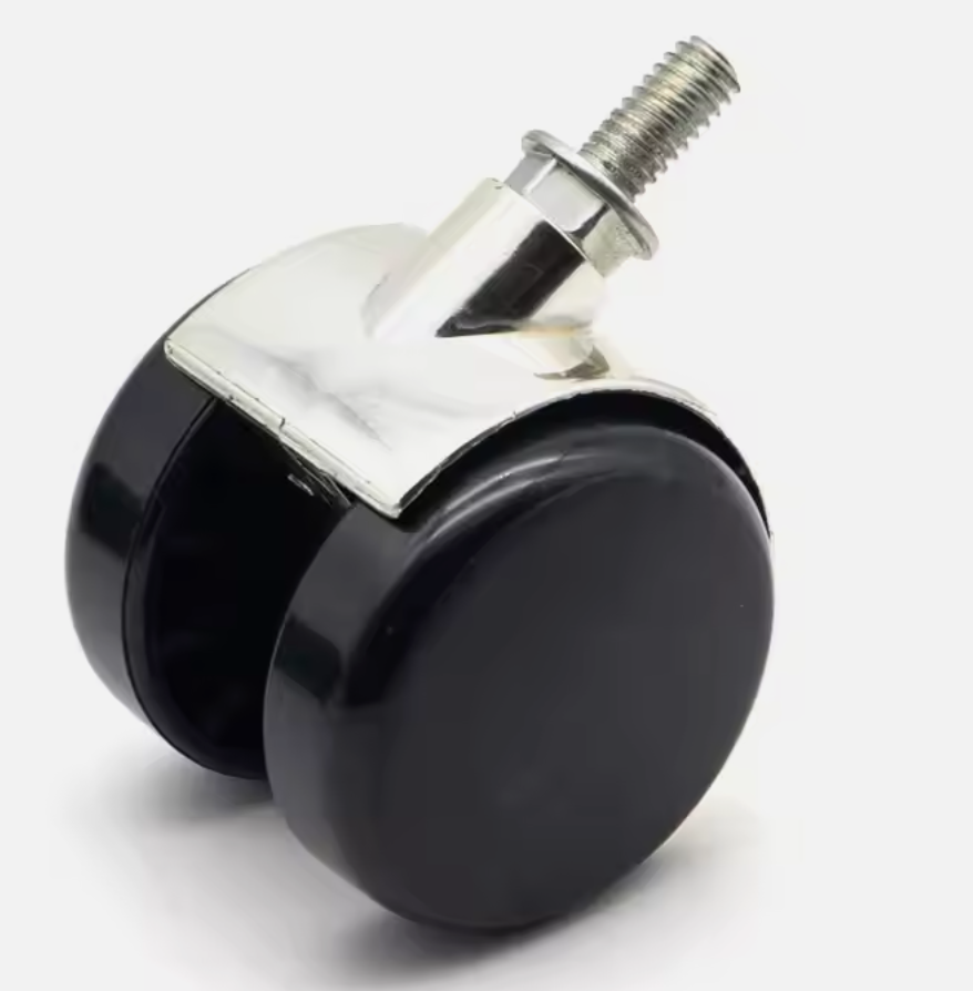 Andus 2-Inch Black Nylon Furniture Caster Wheels for Furniture with 30 Kg Loading Capacity