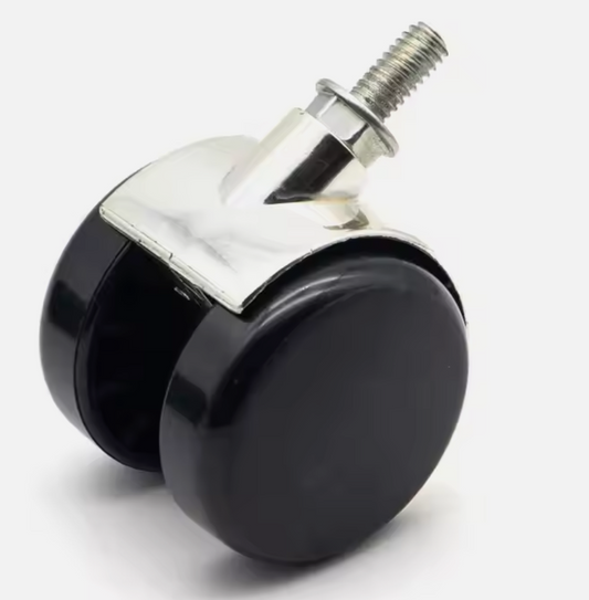 Andus 2-Inch Black Nylon Furniture Caster Wheels for Furniture with 30 Kg Loading Capacity