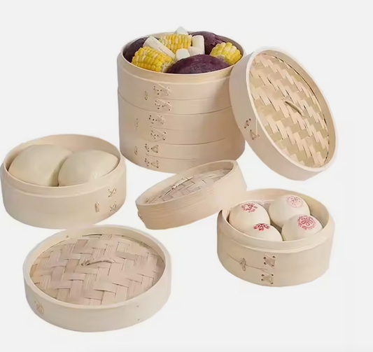 Andus Bamboo Steamer For Food Cooking