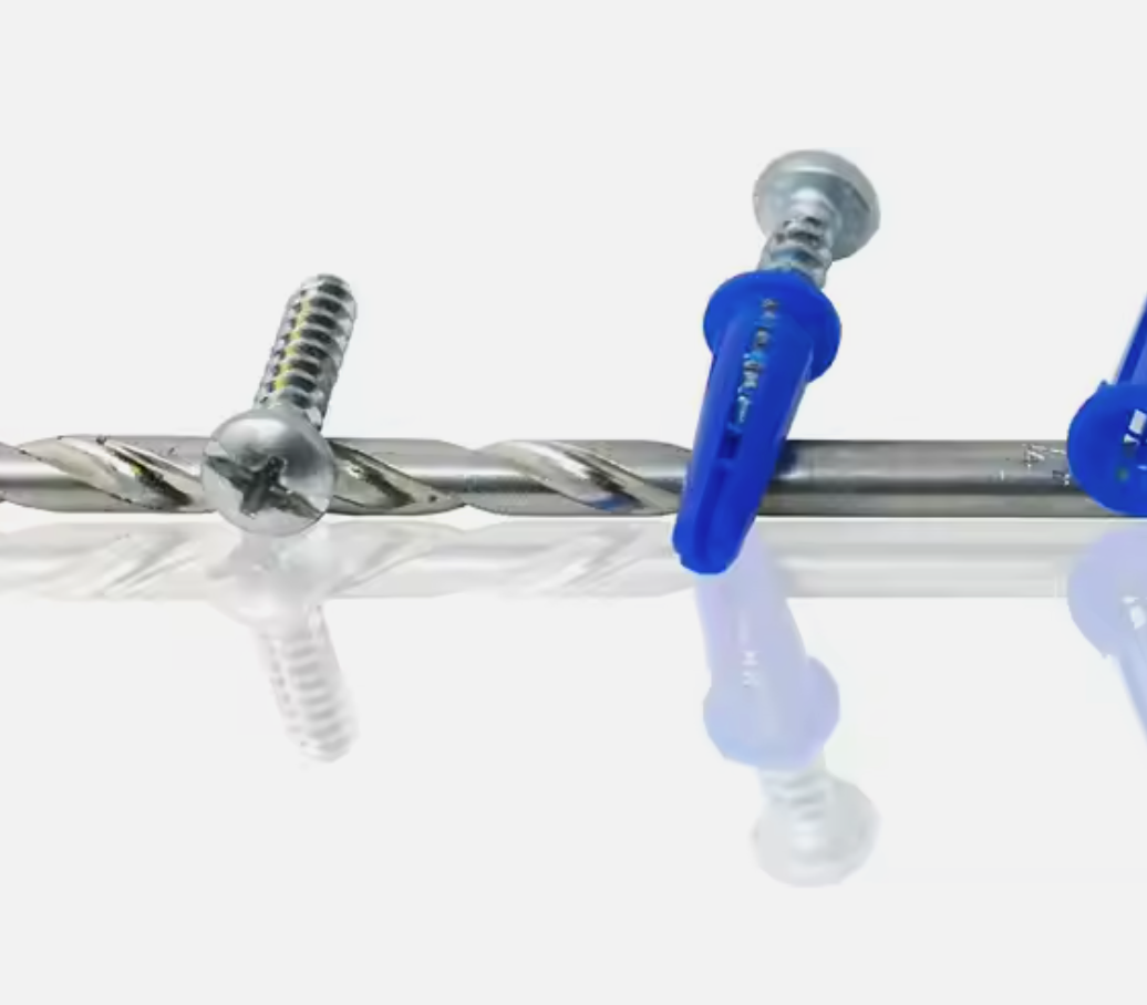 Andus Blue Conical Anchor and Self Tapping Screw Hardware Kit Wall Anchors and Screws for Drywall