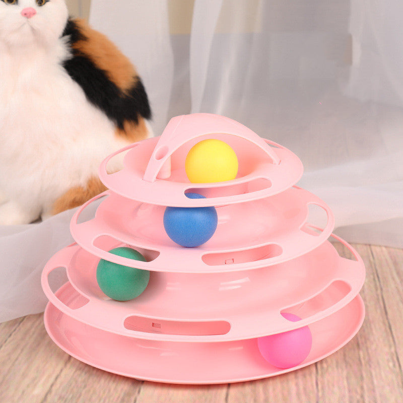 Pet Supplies Galore Interactive Cat Tower Track Toy